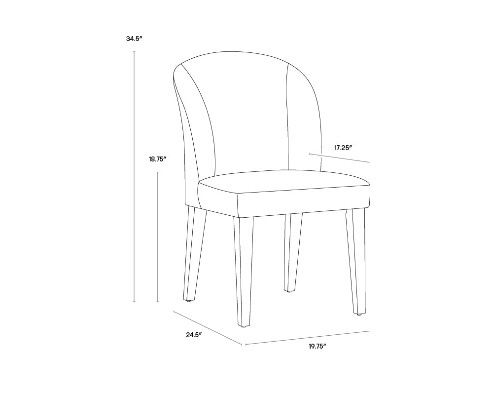Gisele Dining Chair - Polo Club Stone / Overcast Grey, Set of 2