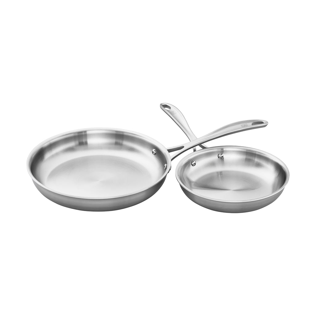 2-Piece Stainless Steel Fry Pan Set Spirit 3-Ply