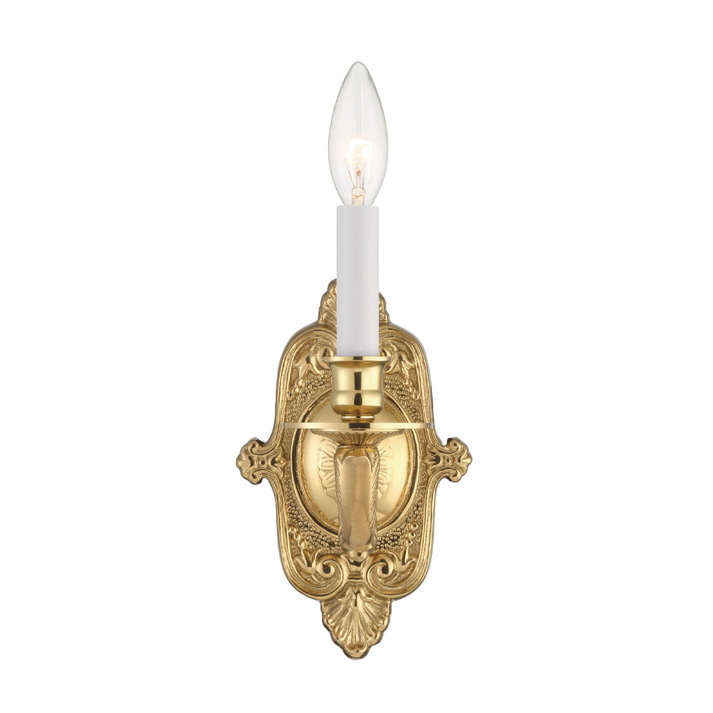 Cast Brass Wall Mount 1 Light Sconce