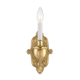 Cast Brass Wall Mount 1 Light Sconce