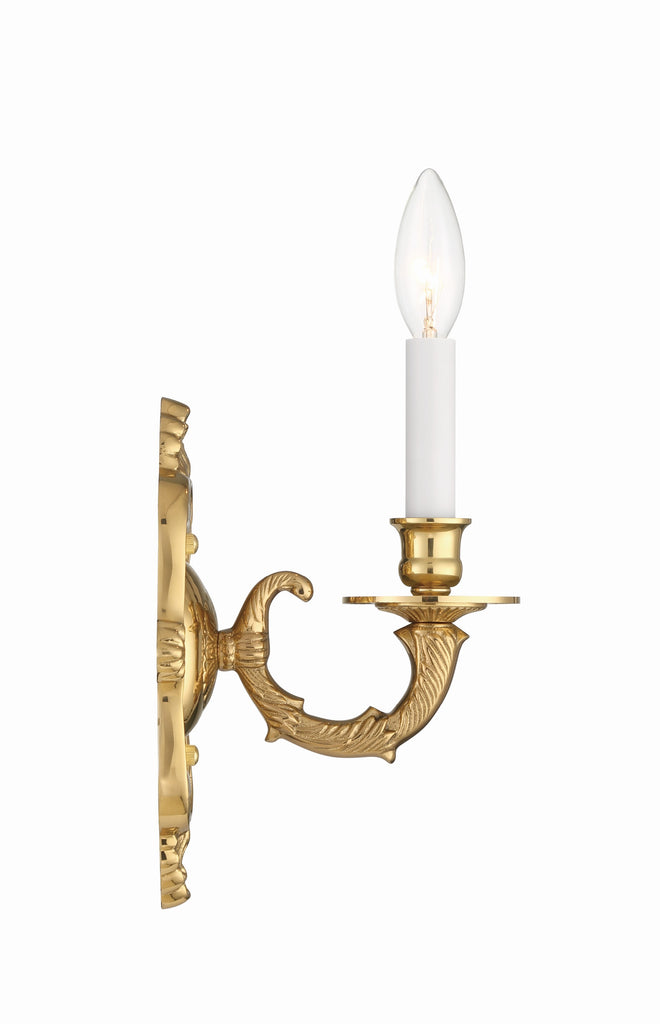 Cast Brass Wall Mount 1 Light Sconce