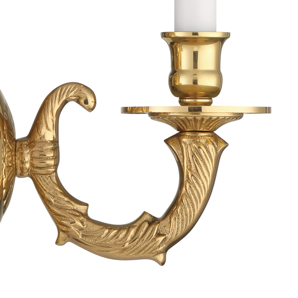 Cast Brass Wall Mount 1 Light Sconce