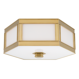 Nassau Flush Mount 6" - Aged Brass