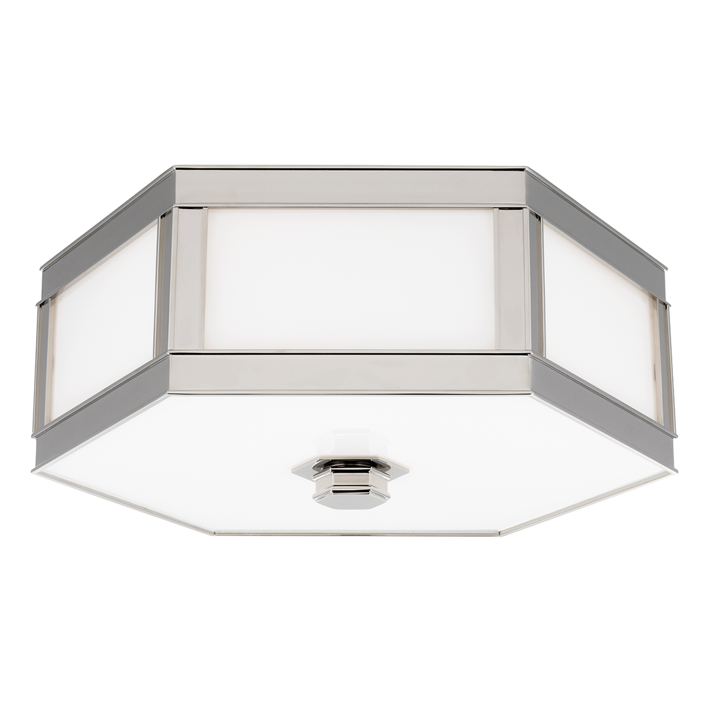 Nassau Flush Mount 6" - Polished Nickel