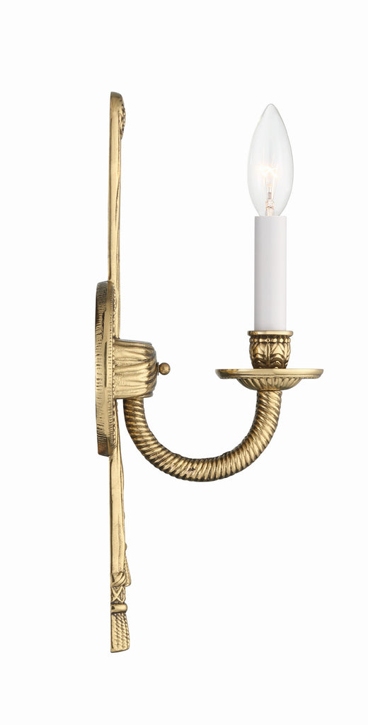 Cast Brass Wall Mount 1 Light Sconce