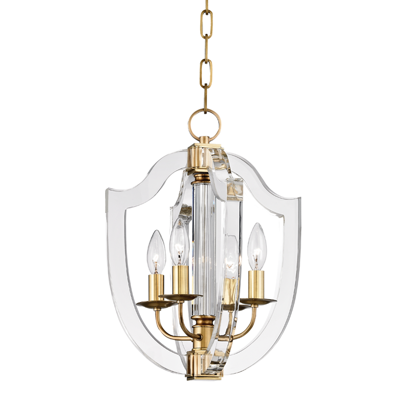 Arietta Pendant 17" - Aged Brass