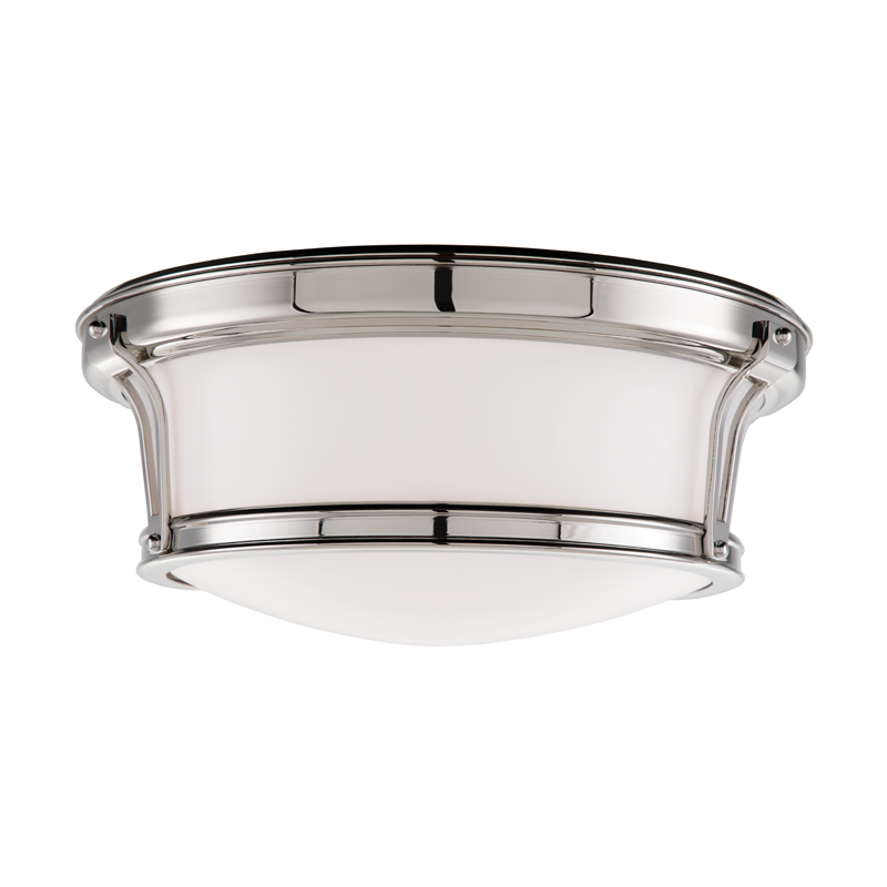 Newport Flush Mount 13" - Polished Nickel