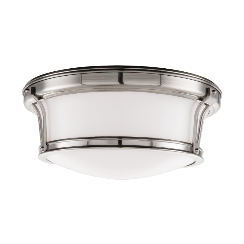 Newport Flush Mount 13" - Satin Nickel