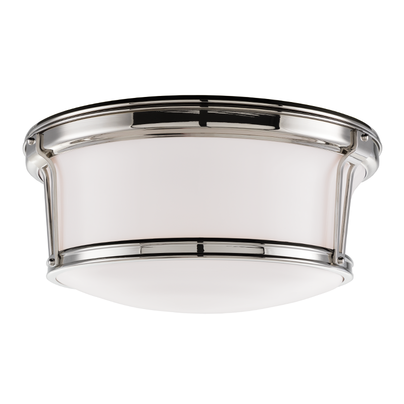 Newport Flush Mount 6" - Polished Nickel