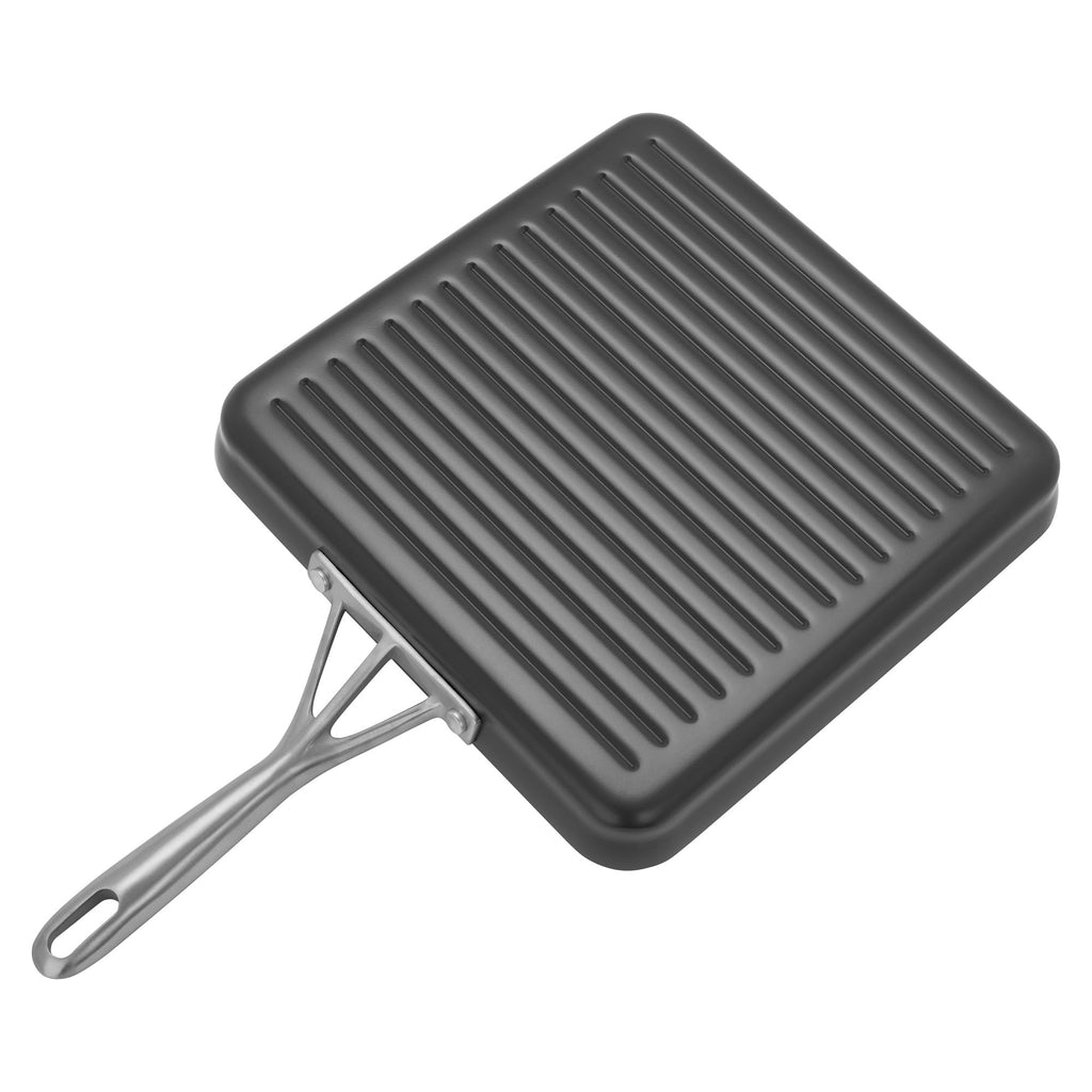 11" Aluminum Hard Anodized Square Grill Nonstick