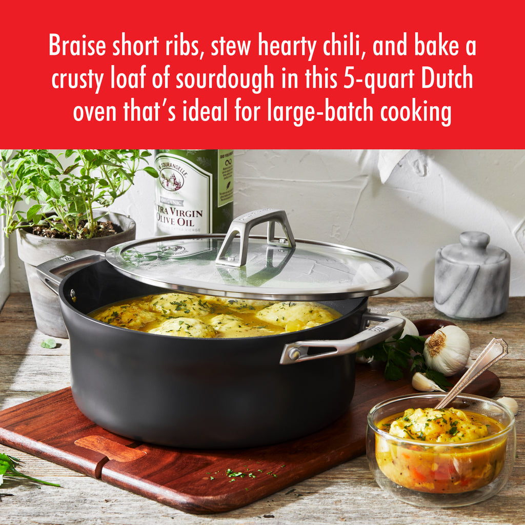 5-Quart Aluminum Hard Anodized Dutch Oven Nonstick