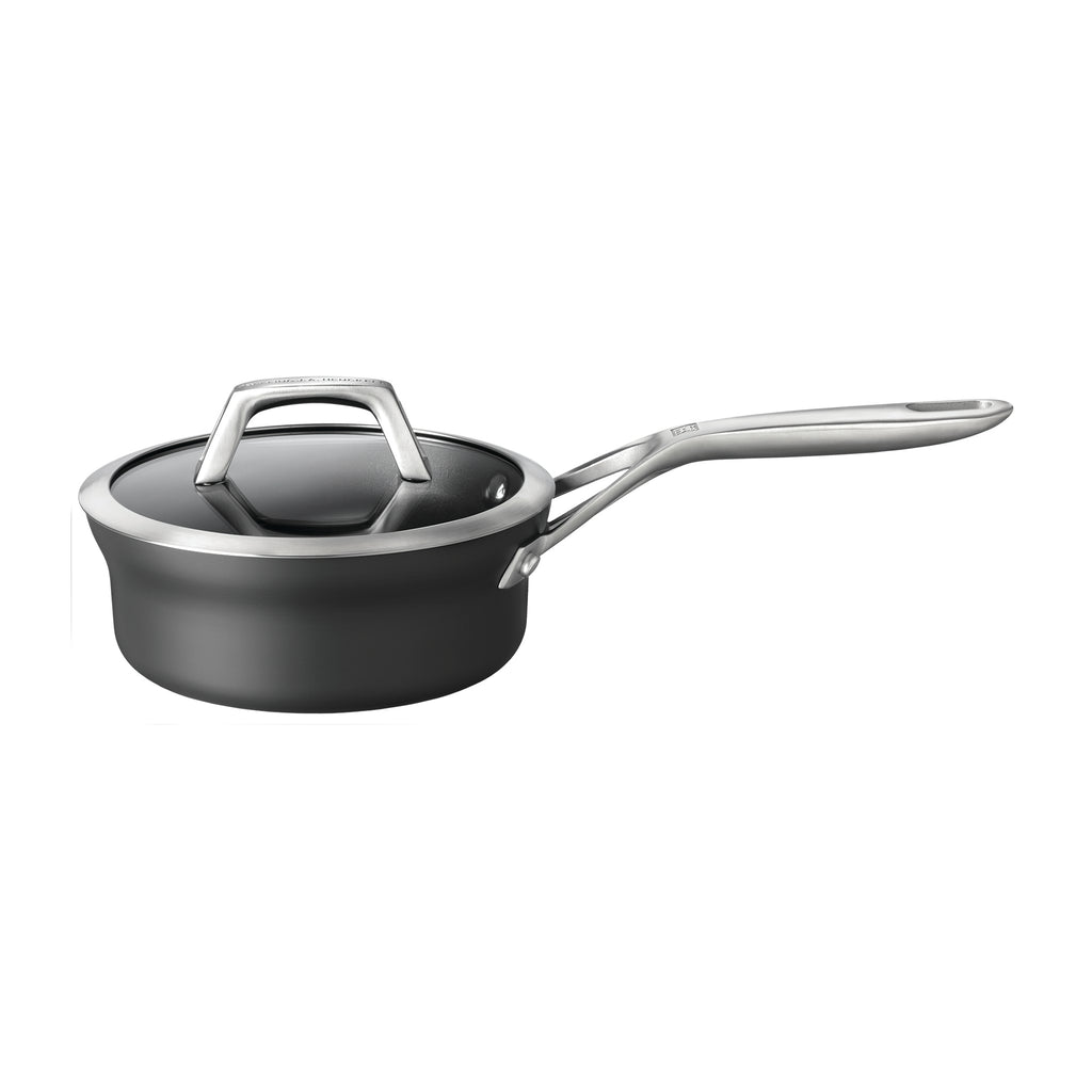 1.5-Quart Aluminum Hard Anodized Sauce Pan With Lid Nonstick