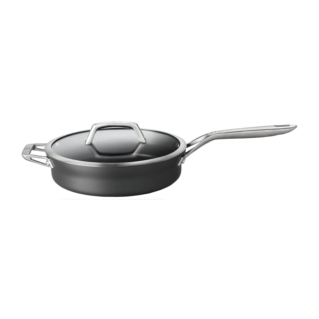 3-Quart Aluminum Hard Anodized Saute Pan With Lid Nonstick