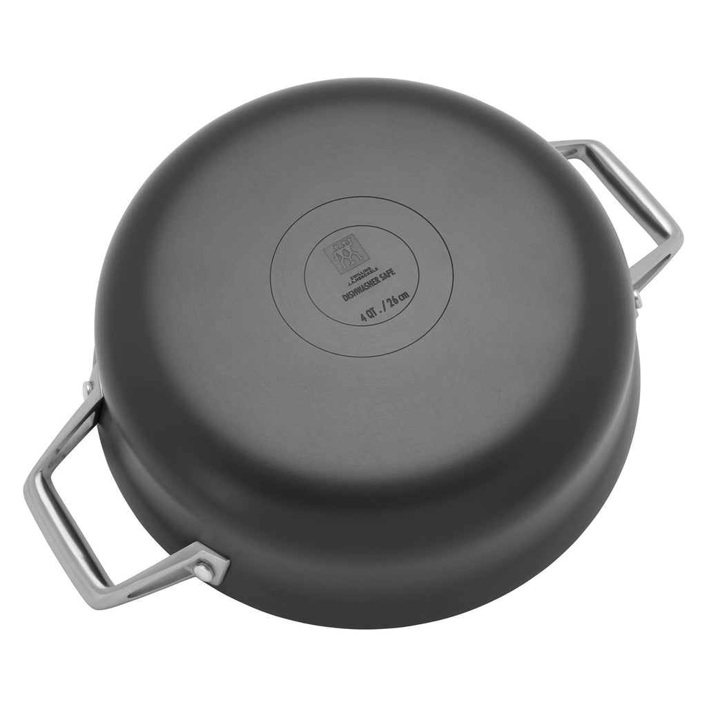 4-Quart Aluminum Hard Anodized Chef's Pan Nonstick