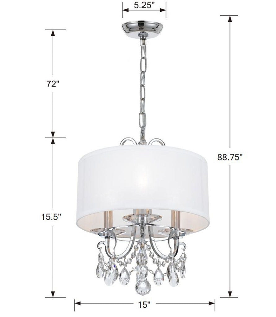 Othello 3 Light Mini Chandelier