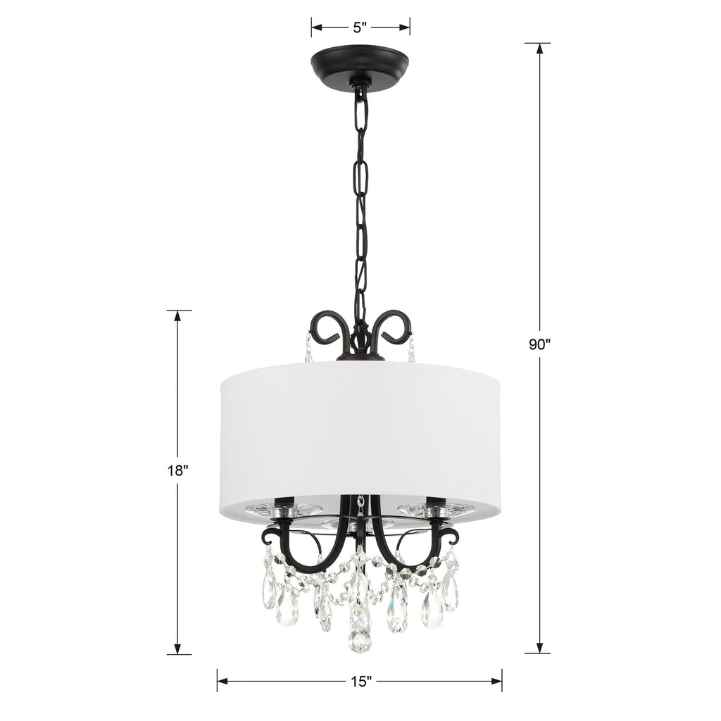 Othello 3 Light Mini Chandelier