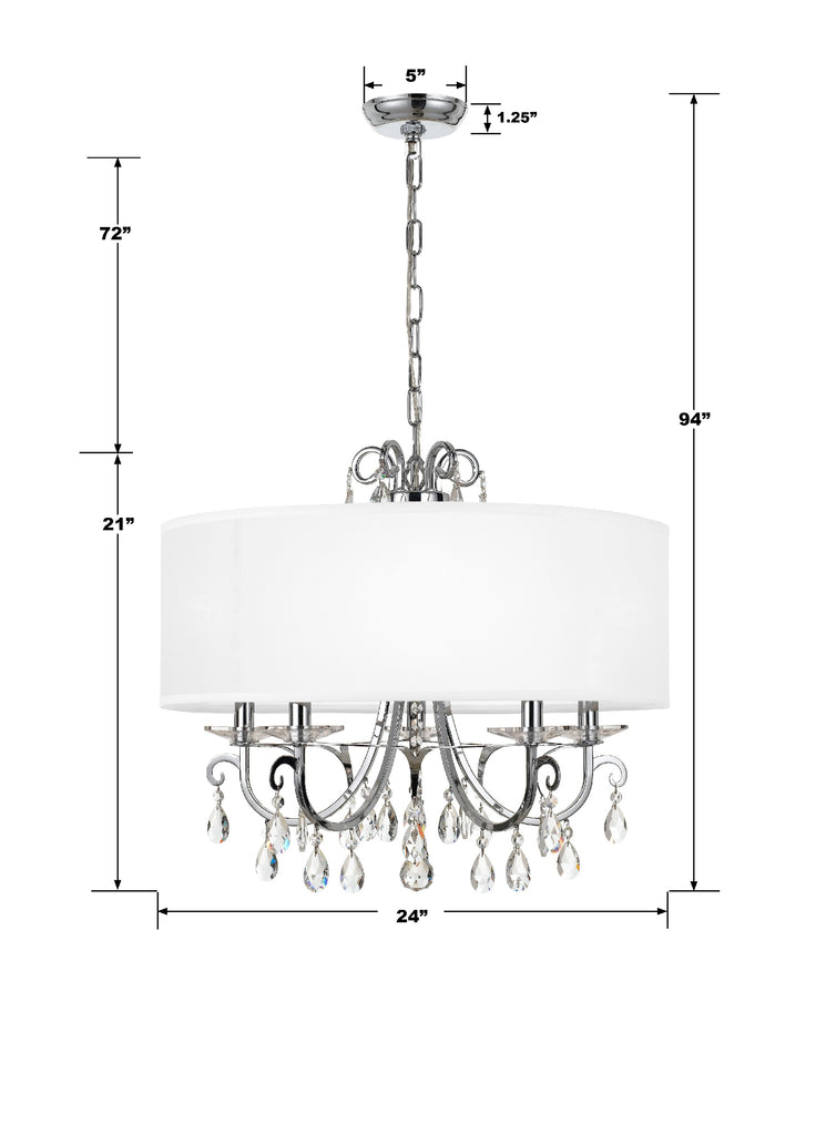 Othello 5 Light Chandelier