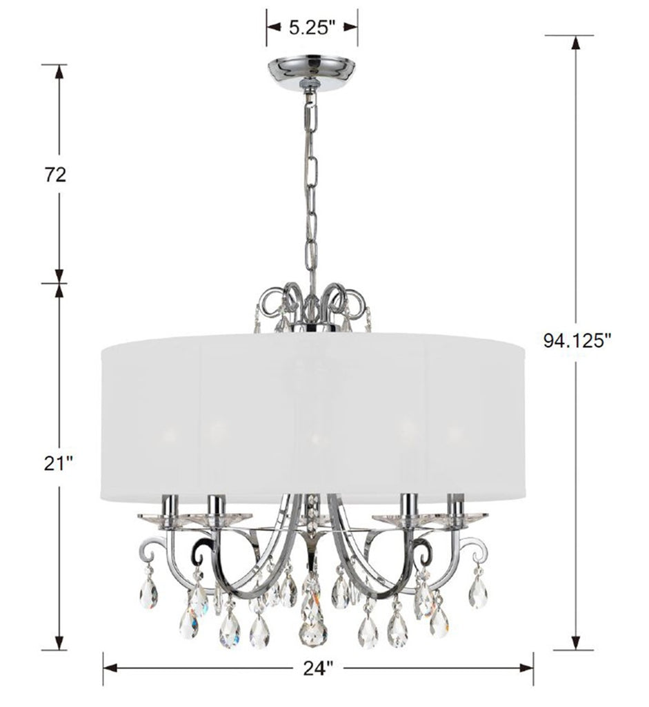 Othello 5 Light Chandelier