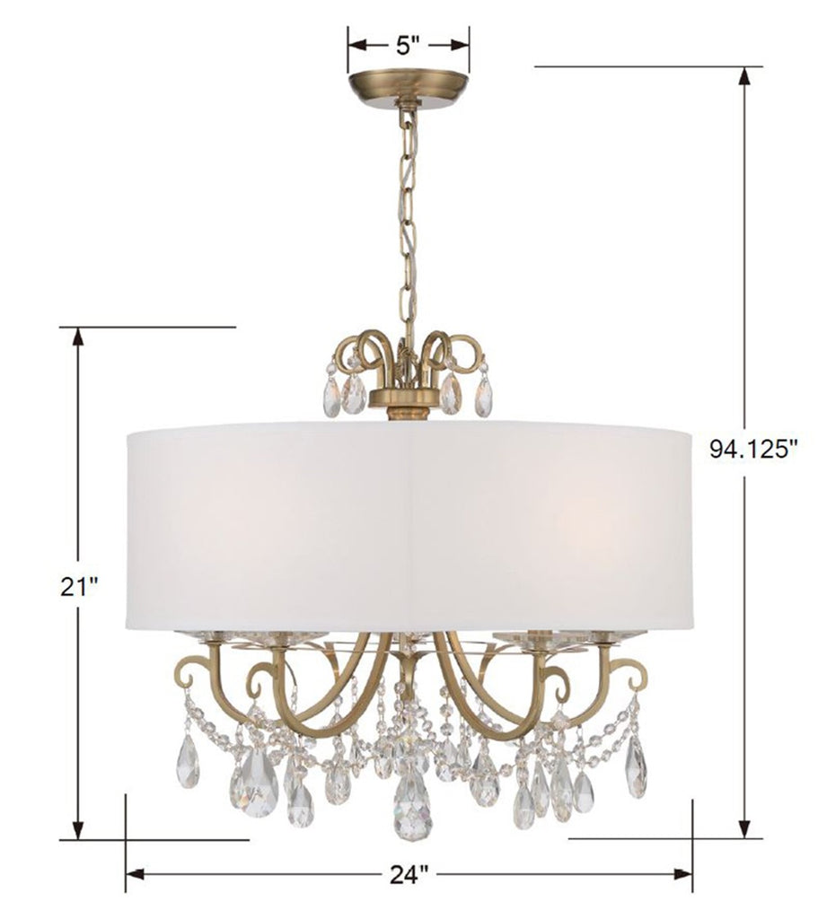 Othello 5 Light Chandelier