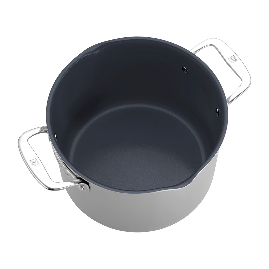 8-Quart Stainless Steel Ceramic Nonstick Stock Pot