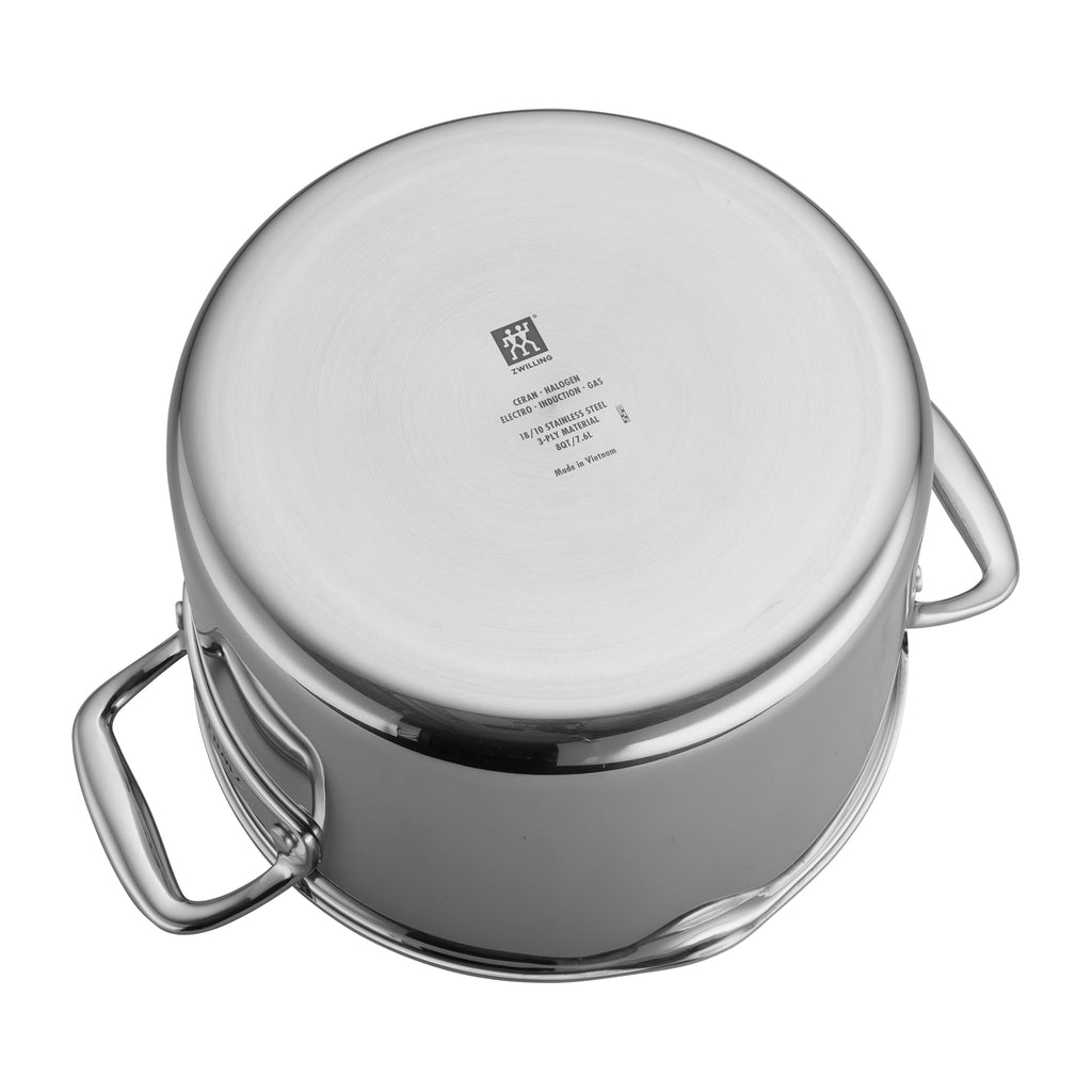 8-Quart Stainless Steel Ceramic Nonstick Stock Pot