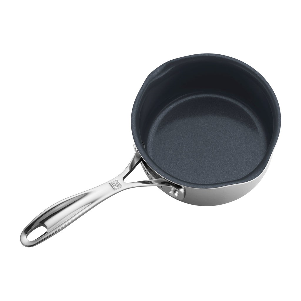 1-Quart Stainless Steel Ceramic Nonstick Saucepan