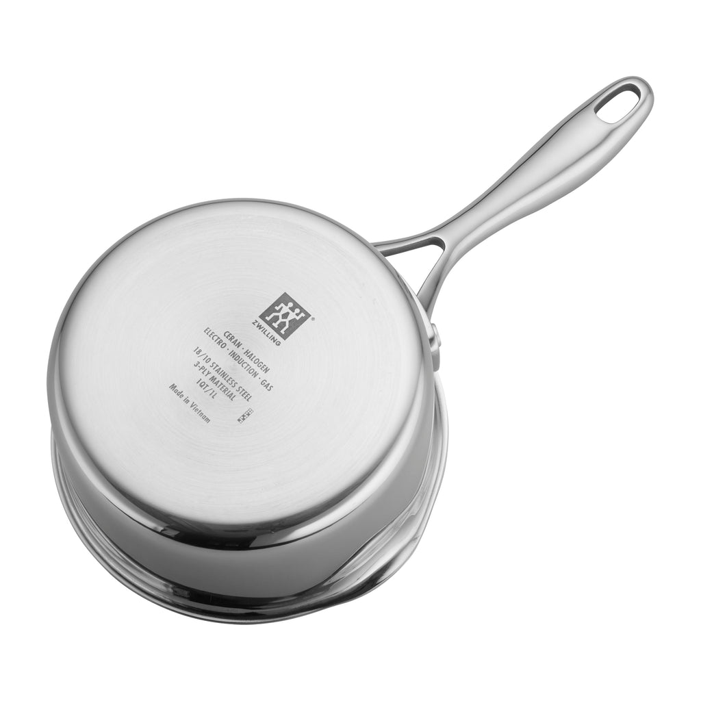 1-Quart Stainless Steel Ceramic Nonstick Saucepan