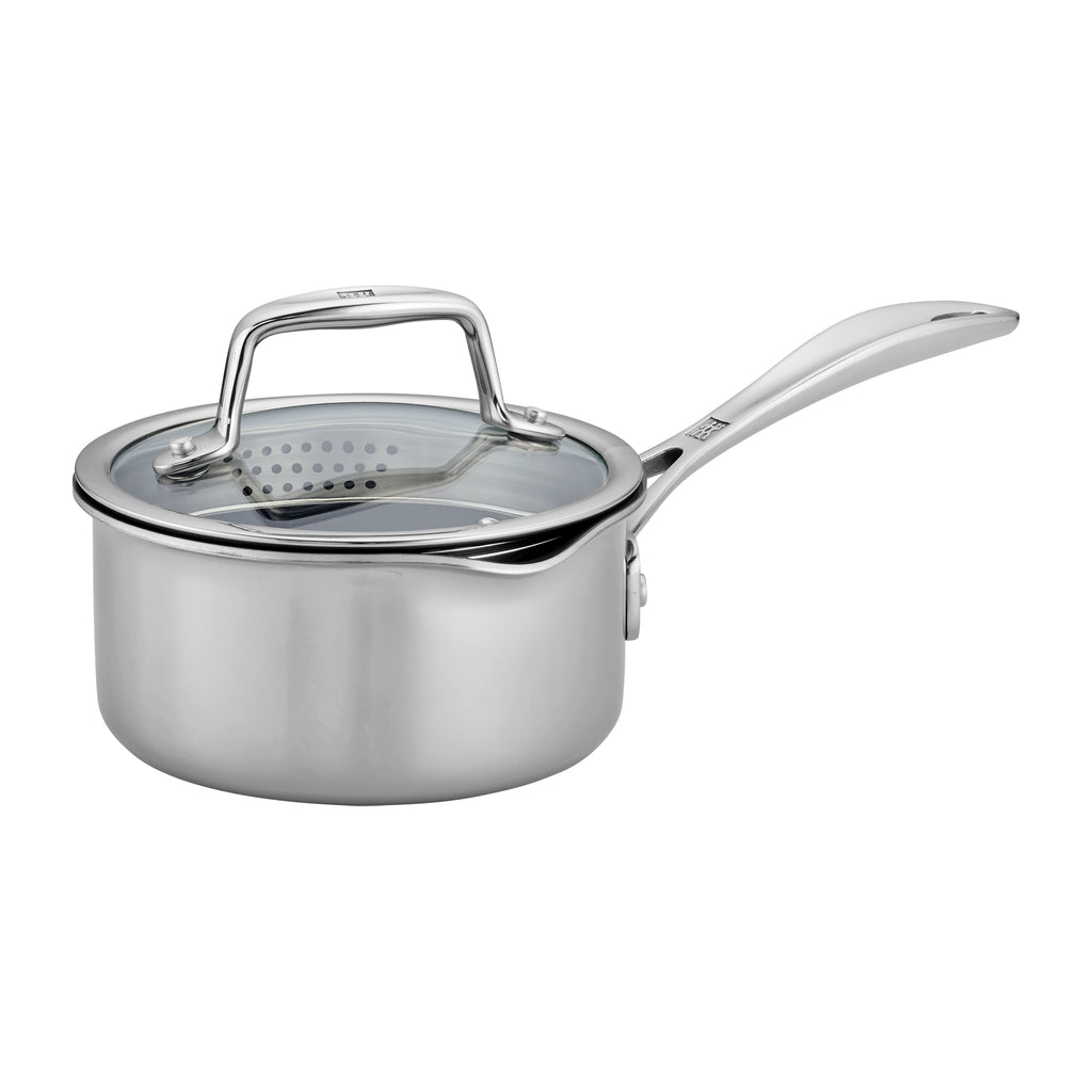 1-Quart Stainless Steel Ceramic Nonstick Saucepan