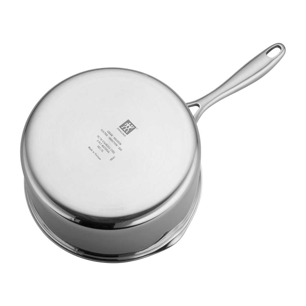 3-Quart Stainless Steel Ceramic Nonstick Saucepan