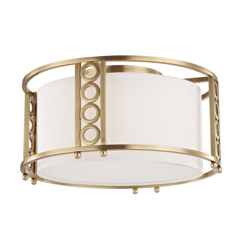 Infinity Flush Mount - Aged Brass