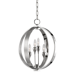 Dresden Chandelier 19" - Polished Nickel