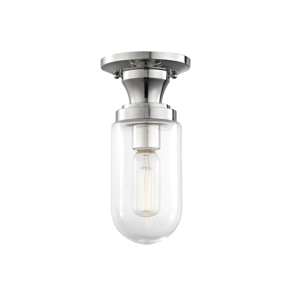 Clara Semi Flush - Polished Nickel