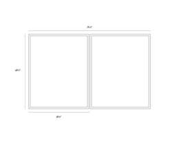 Overprint (Set of 2) - 38" X 48" - Black Frame