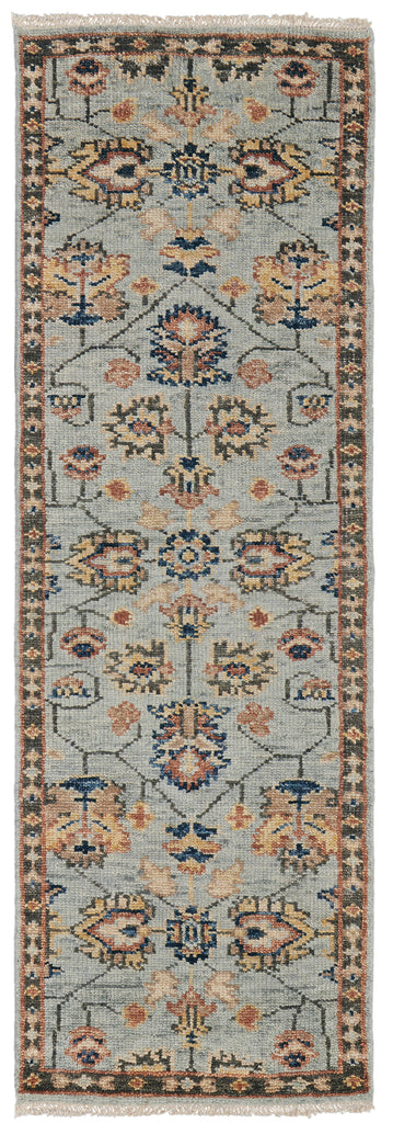 Carrington Traditional Oriental Gray Gold Red Area Rug (2'6" x 8')