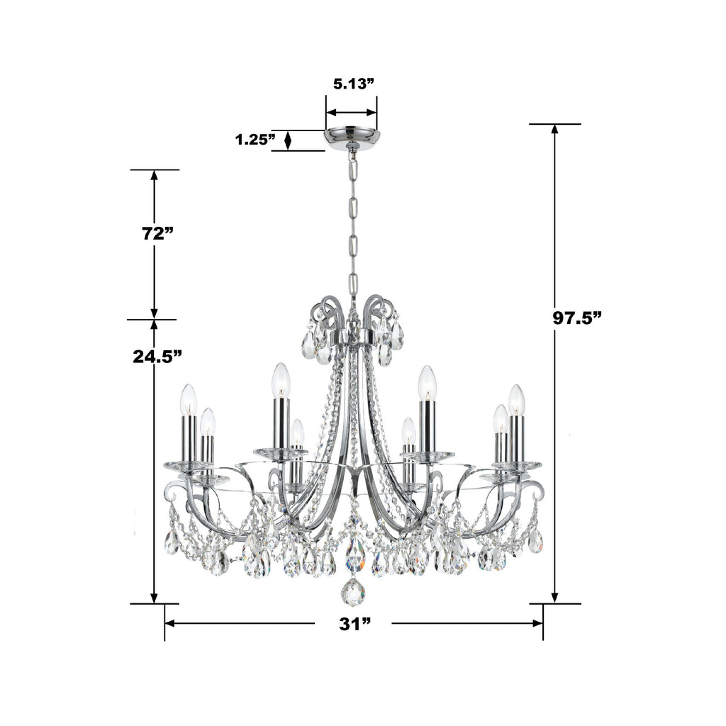 Othello 8 Light Chandelier