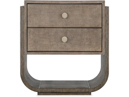 Modern Mood Two Drawer Nightstand - Mink Finish, 28"