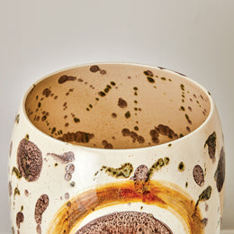 Earthtone Spots Vase