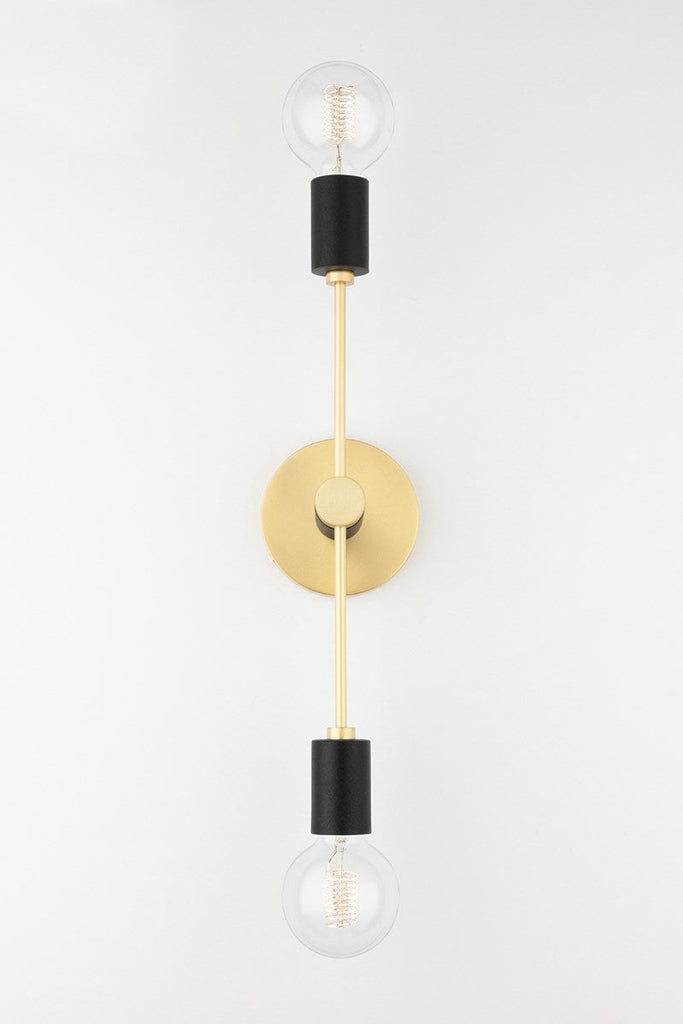 Astrid Wall Sconce - Aged Brass/Dusk Black