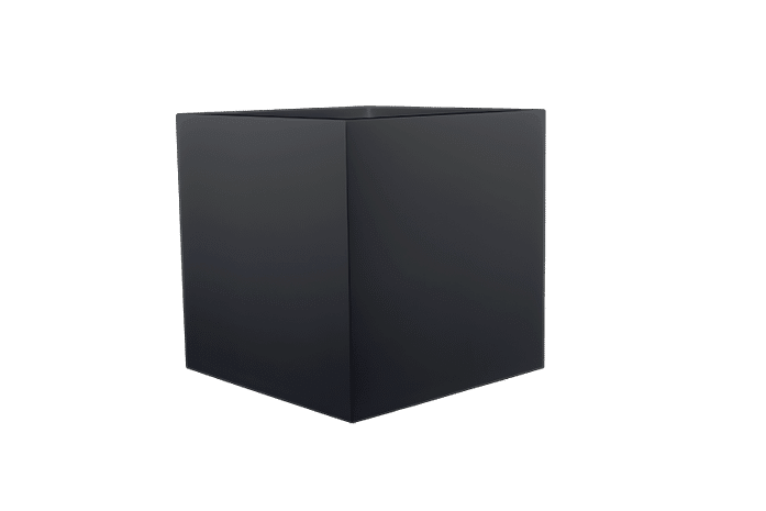 Montroy Cube Planter - Matte Charcoal