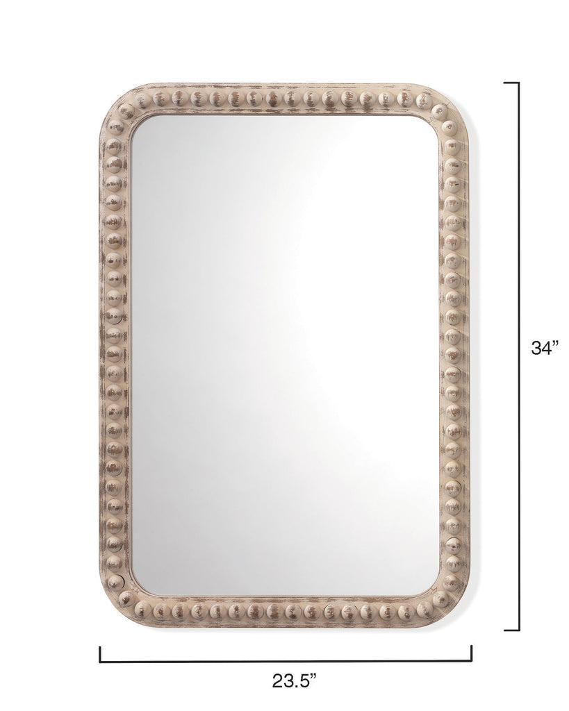 Rectangle Audrey Mirror-White Washed