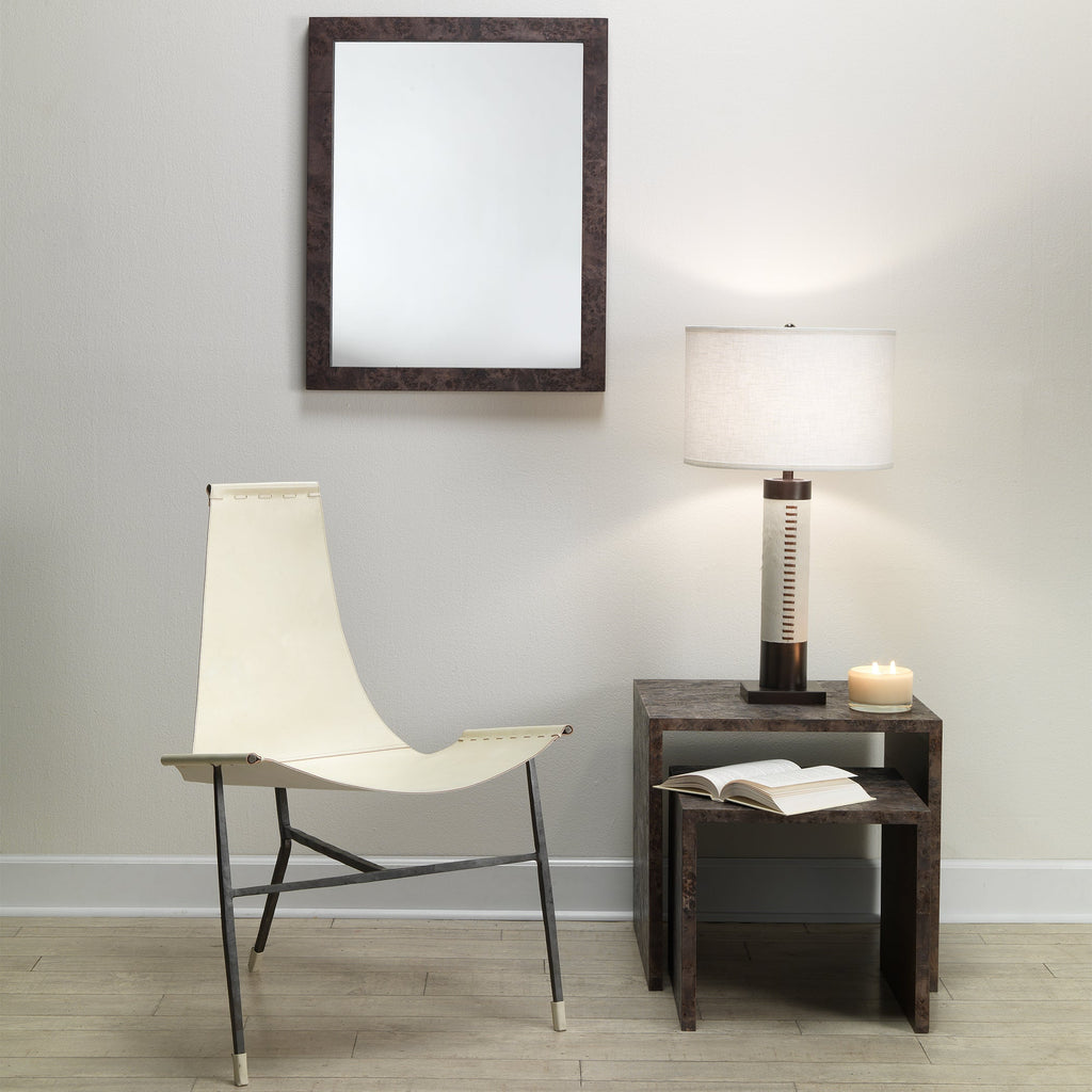 Chandler Rectangle Mirror-Charcoal