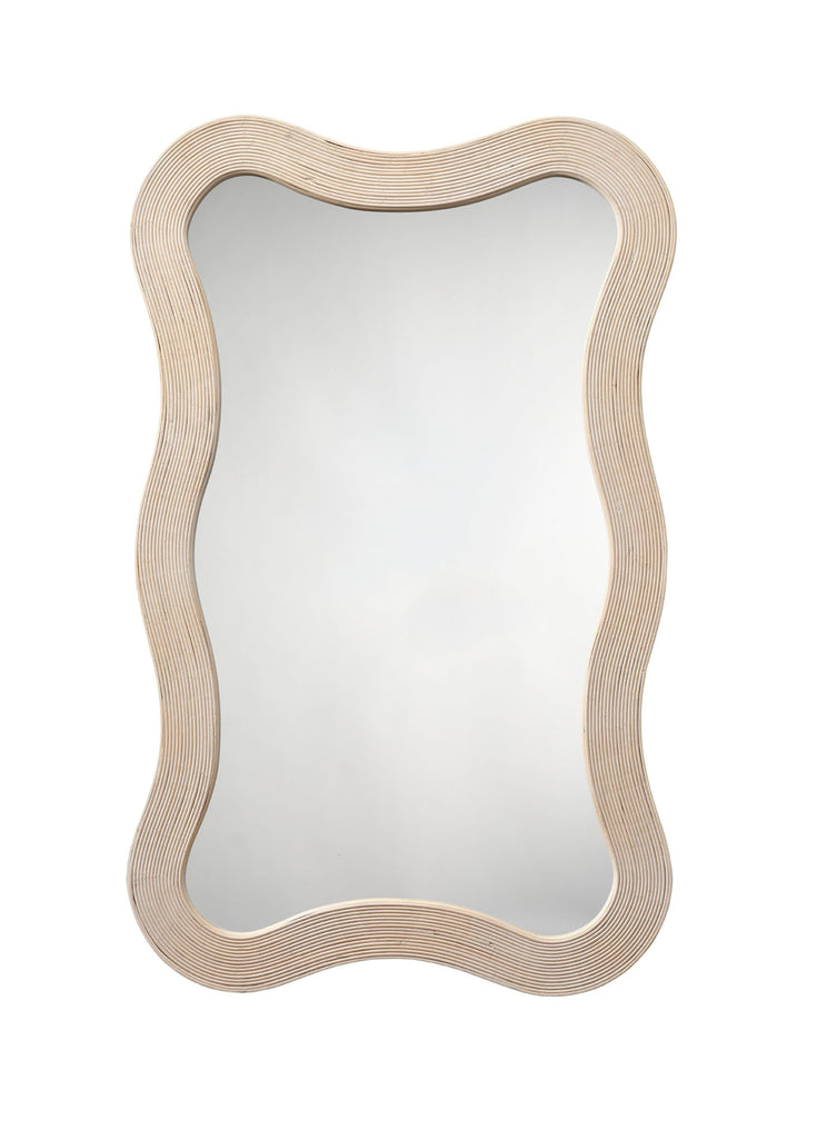 Deli Wavy Bamboo Wall Mirror