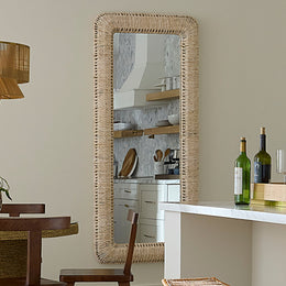 Hollis Rectangle Rope Floor Mirror