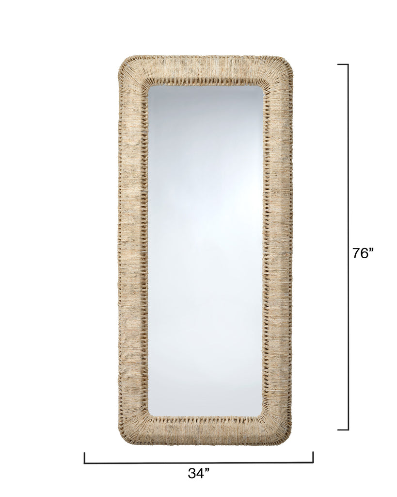 Hollis Rectangle Rope Floor Mirror