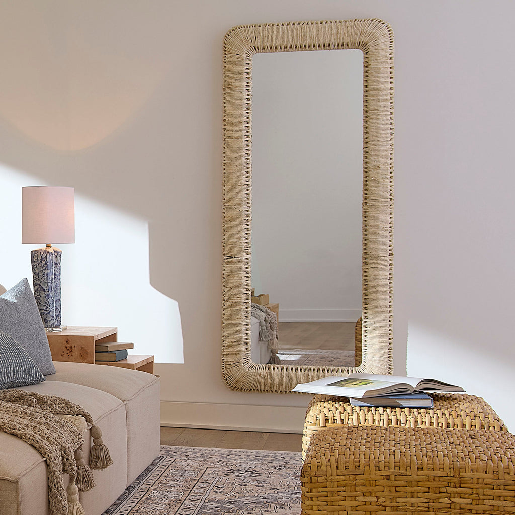 Hollis Rectangle Rope Floor Mirror