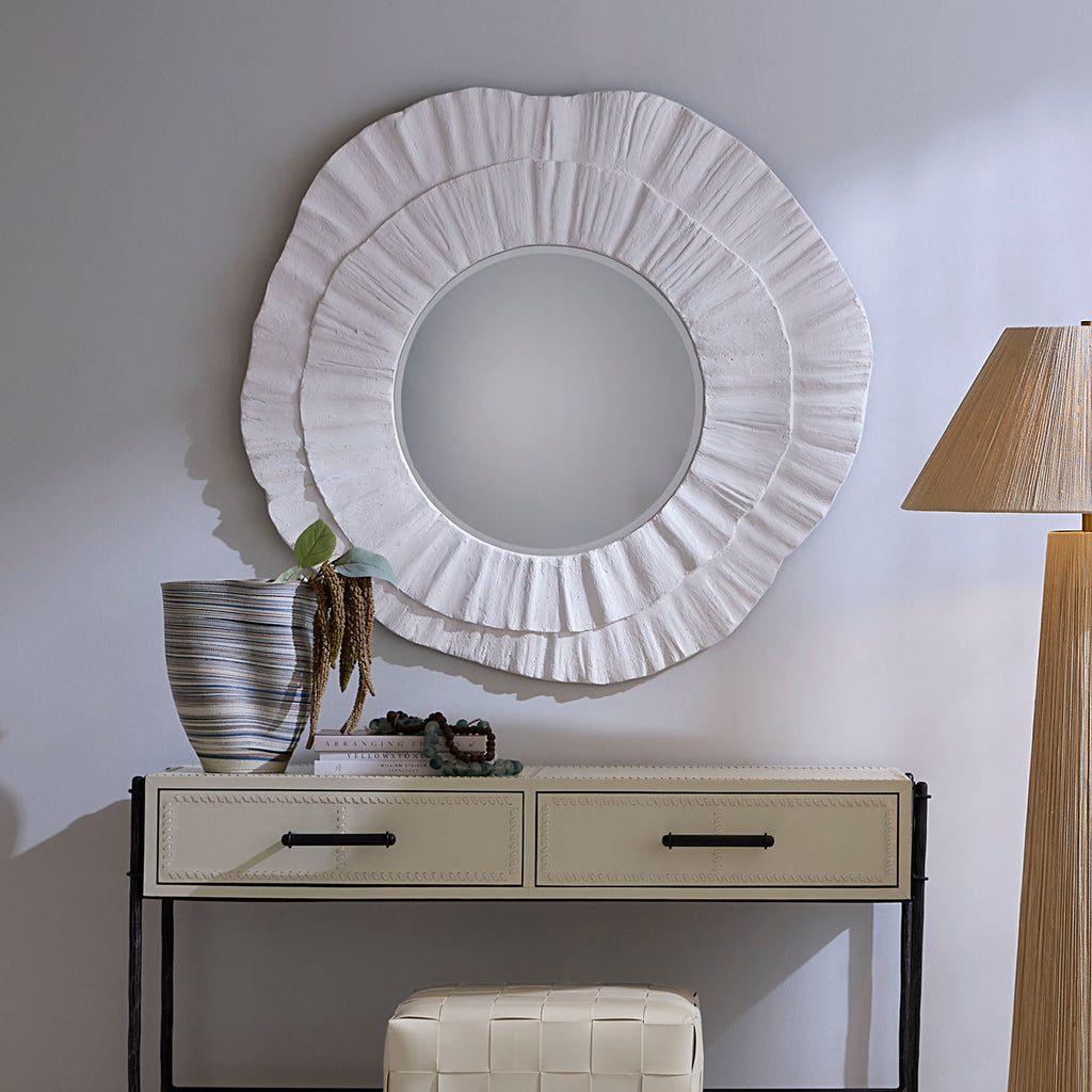 Millstone Resin Round Wall Mirror