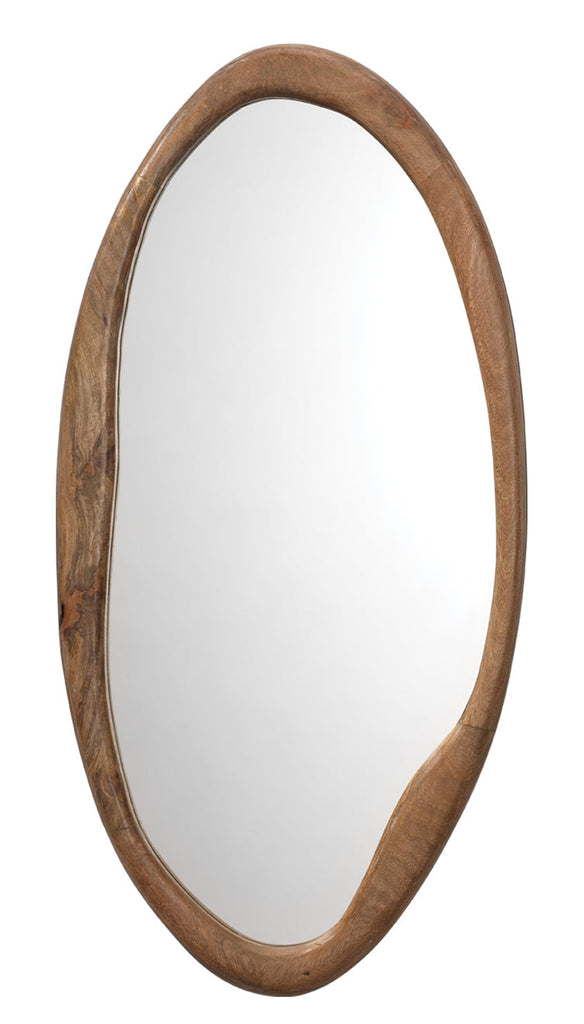 Organic Oval Mirror-Natural