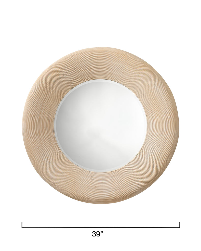 Paddock Bamboo Round Wall Mirror