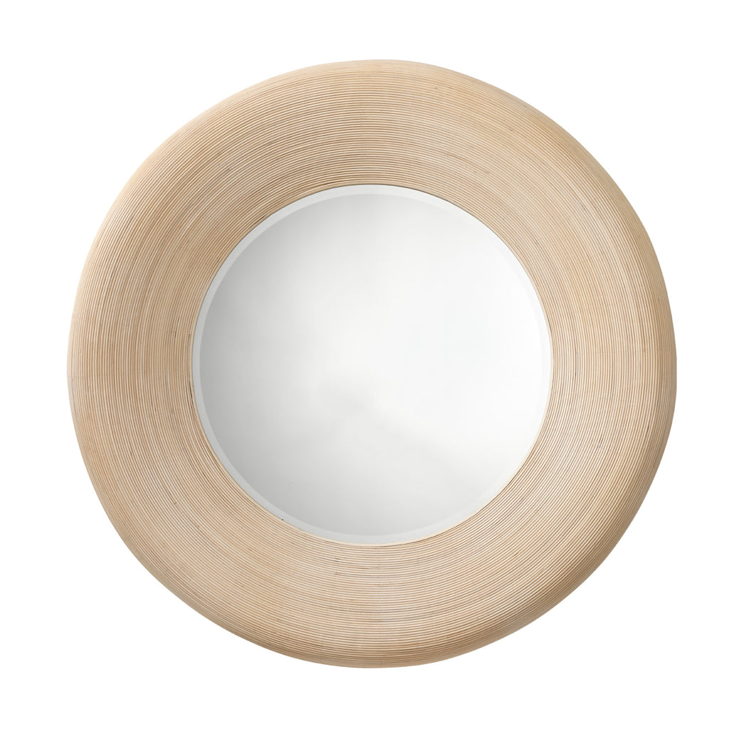 Paddock Bamboo Round Wall Mirror