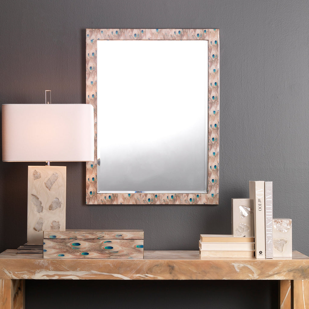 Plume Rectangle Mirror-Cream